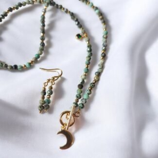 Biżuteria na zamówienie naszyjnik jaspis afrykański