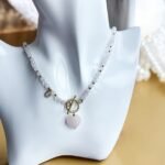 Talizman miłości, wybaczenia i przyjaźni Kwarc różowy z Hematytem naszyjnik stal szlachetna 5 495386467 18030969971644296 7829904223191484893 n