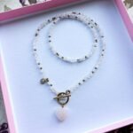 Talizman miłości, wybaczenia i przyjaźni Kwarc różowy z Hematytem naszyjnik stal szlachetna 9 495392956 18030970001644296 8587331583218643708 n