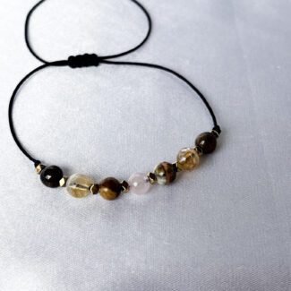 Znak zodiaku BYK Bransoletka na rzemyku srebrne lub złote wykończenie