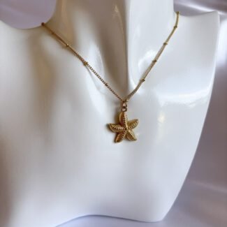 Zawieszka na łańcuszku ze stali szlachetnej rozgwiazda