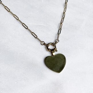 Łańcuszek stal szlachetna zawieszka serce
