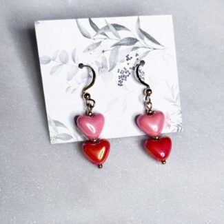 kolczyki stal szlachetna serduszka 3