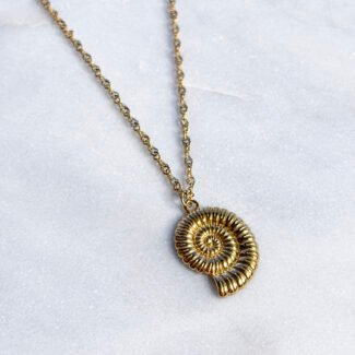 Łańcuszek stal szlachetna zawieszka muszla