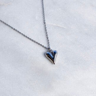 Łańcuszek stal szlachetna zawieszka serce małe 2