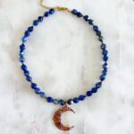 naszyjnik lapis lazuli ksiezyc kamienie 7 8mm dlugosc dowolna